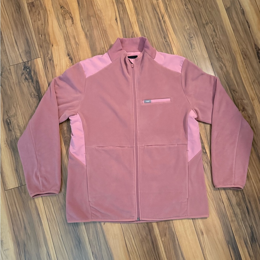 NWOT 🛍️⭐️ FIGS Primaloft Fleece Jacket Women’s XL Dusty Rose Pink